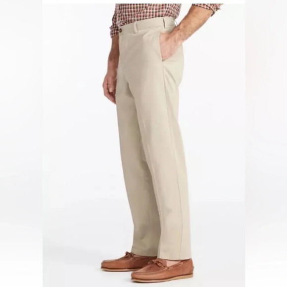 LL Bean Natural Fit Khaki‎ Chino Pants Mens Size 40X30 (859) - Picture 2 of 9
